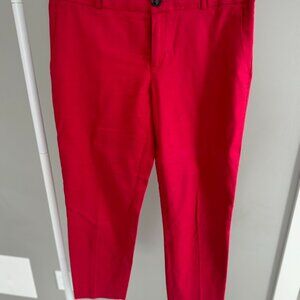 Banana Republic Red Hampton Pant